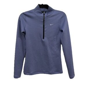 Women's Nike Pro Sweater Quarter Zip 1/4 Zip Up Size Small S